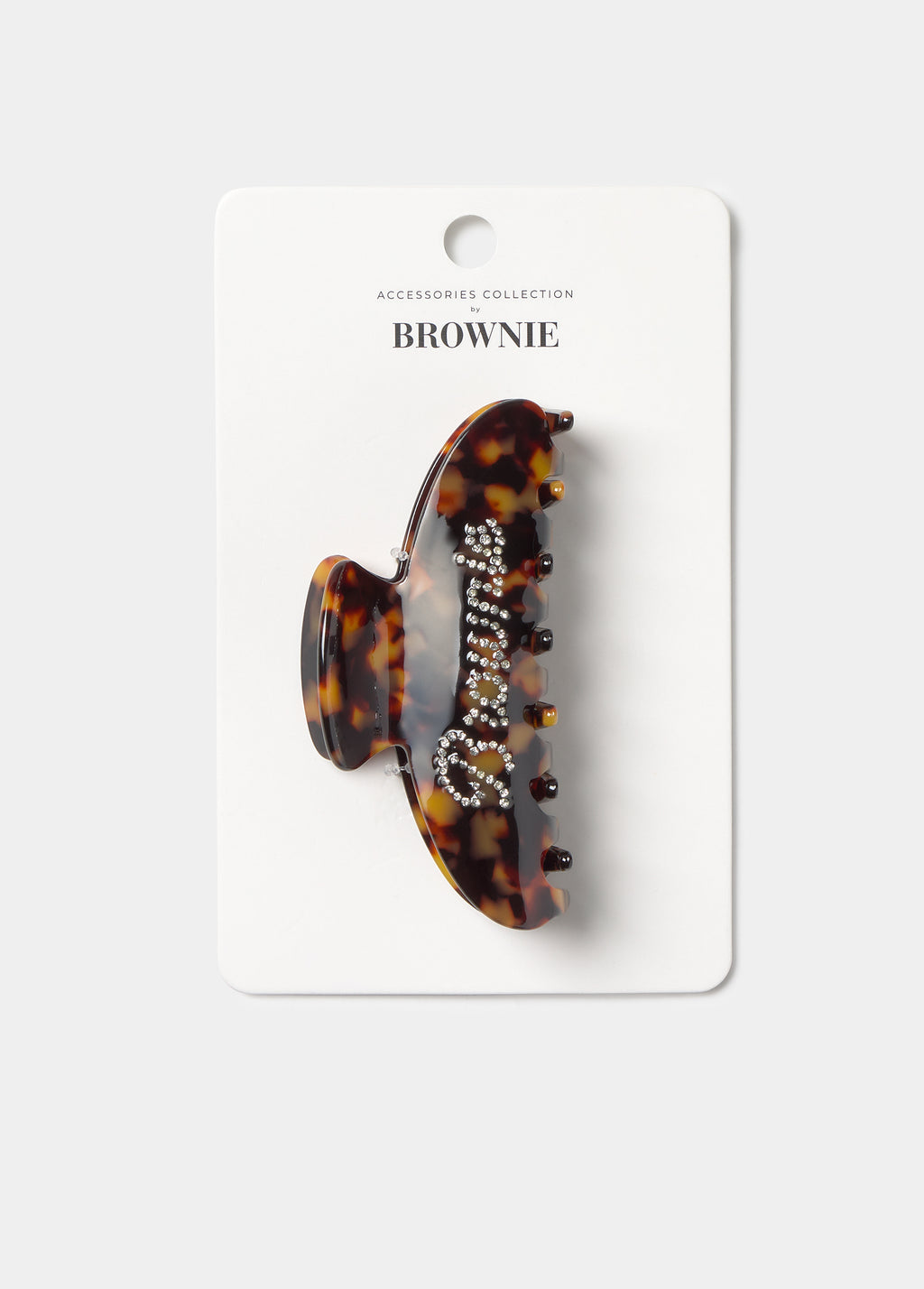 Brownie-haarspeld met strass