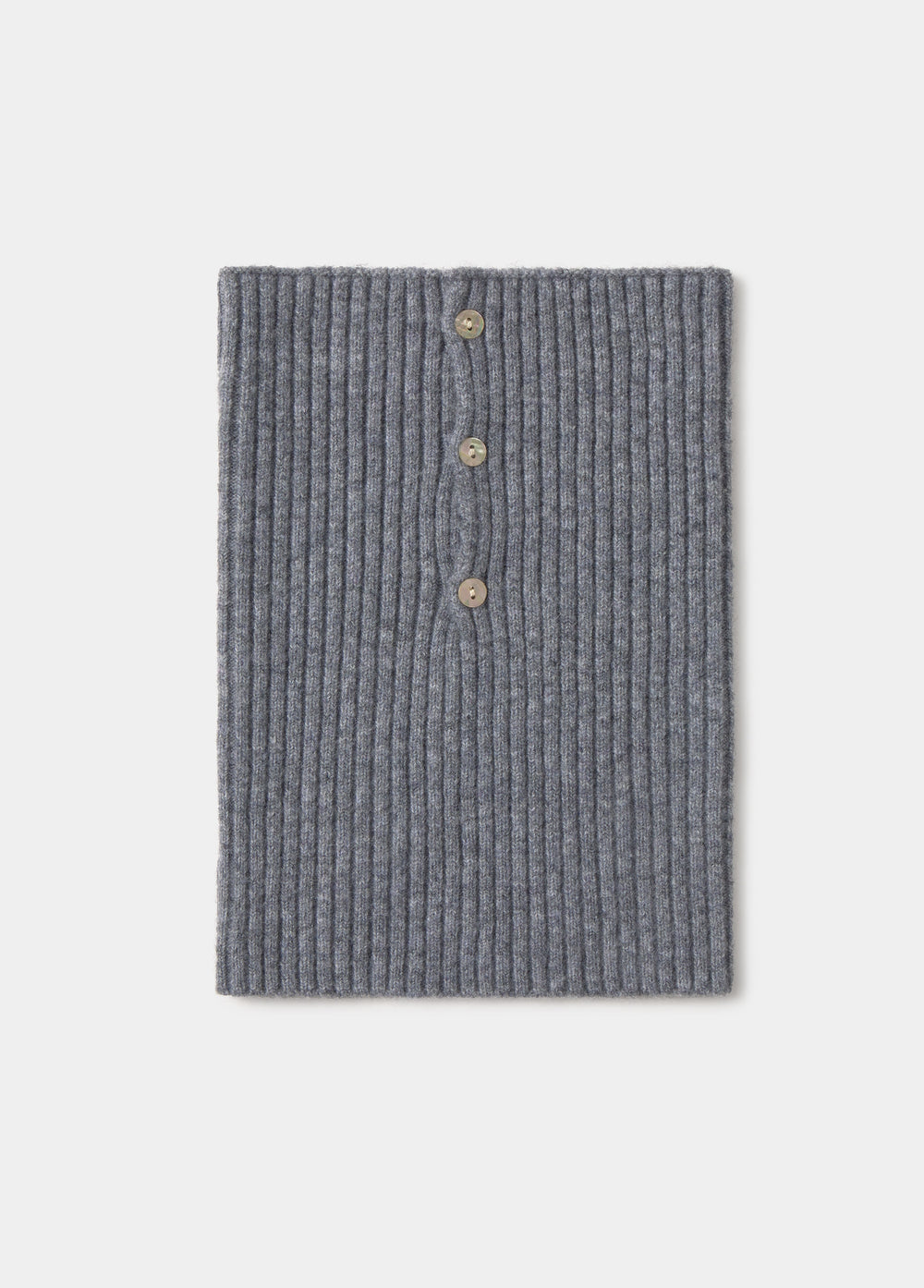 Ribbed knit collar