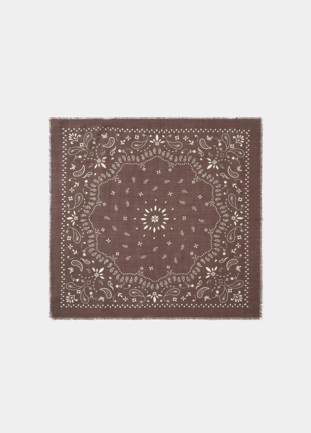 Paisley scarf with fringe