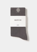 Long argyle socks