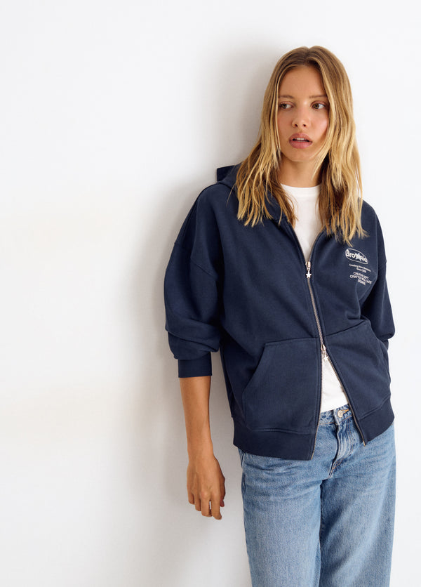 Sudadera felpa print espalda