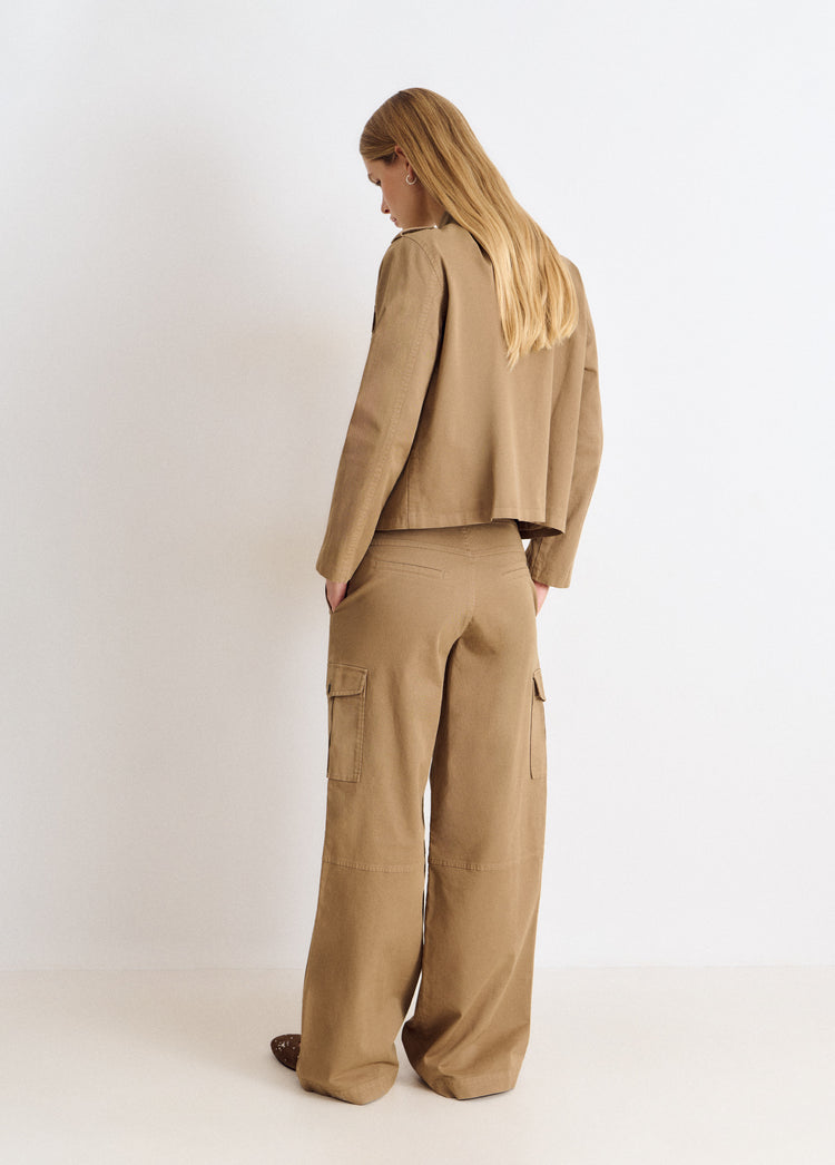 Cotton cargo trousers