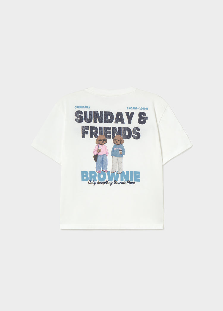 Dog print T-shirt