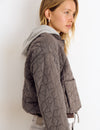 Veste à étoiles avec capuche et effet délavé