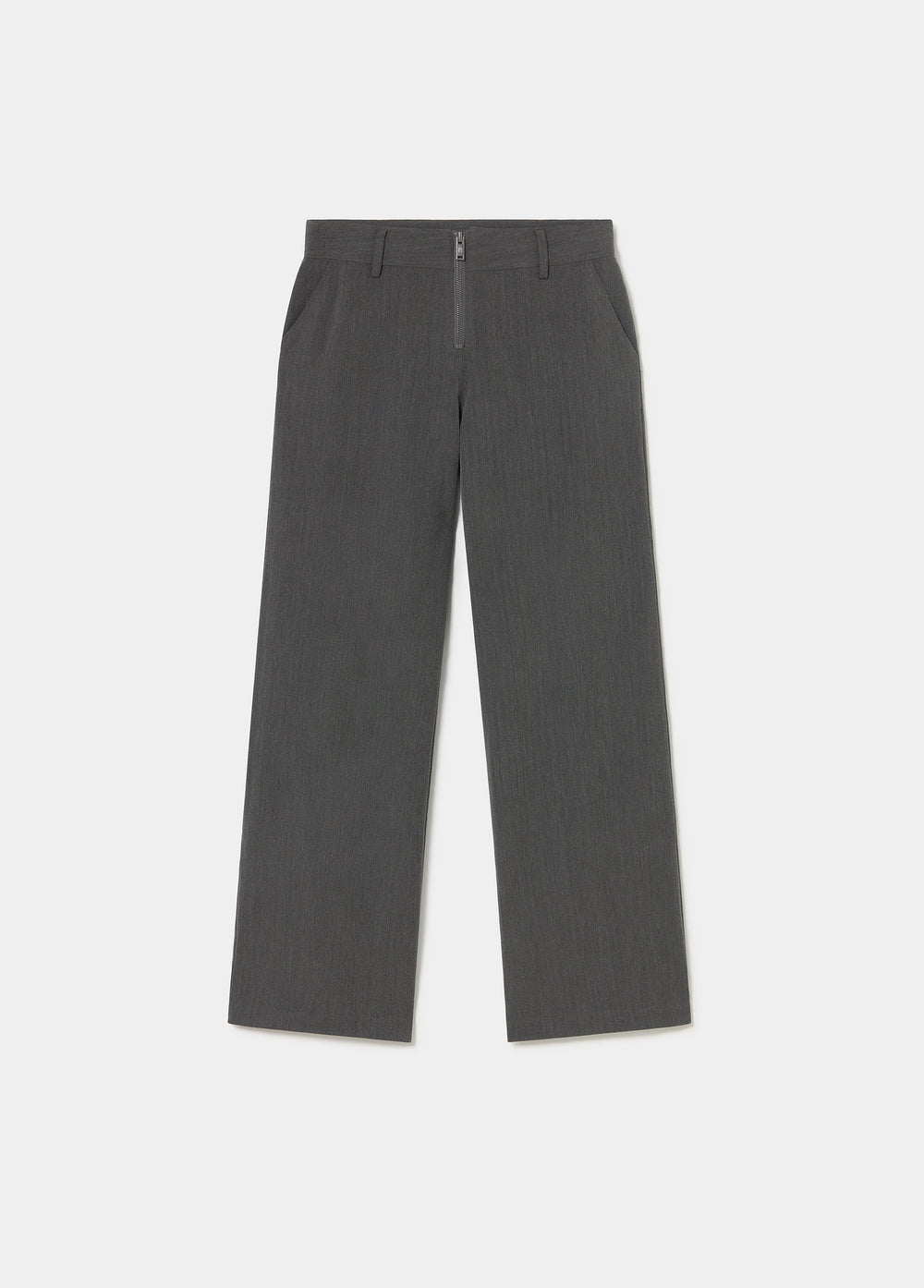 Trousers with zip detail