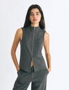 Top with zipper detail