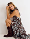 Cowboy boots with suede pieces