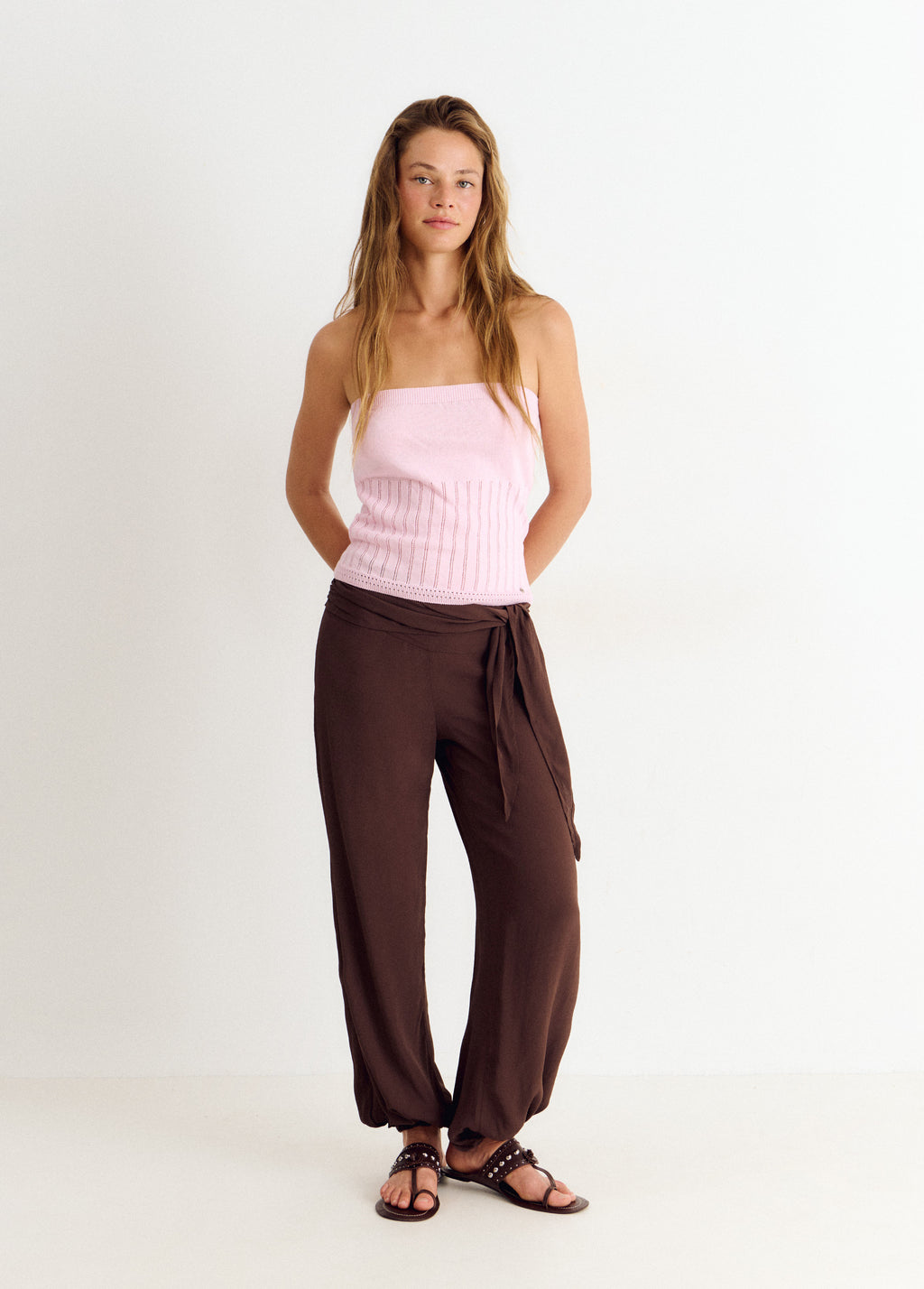 Knit bandeau top