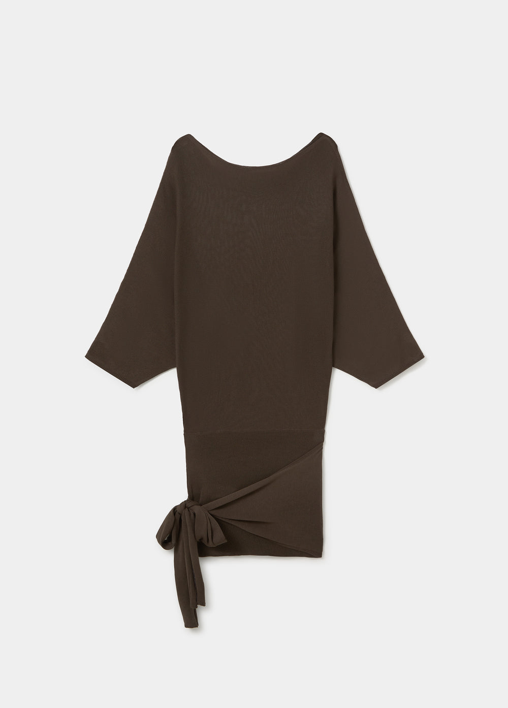 Batwing sleeve knit dress