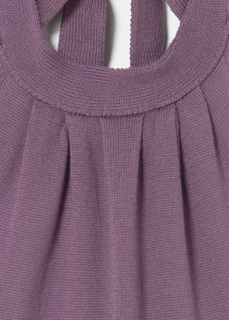 Neck-tied back neckline top