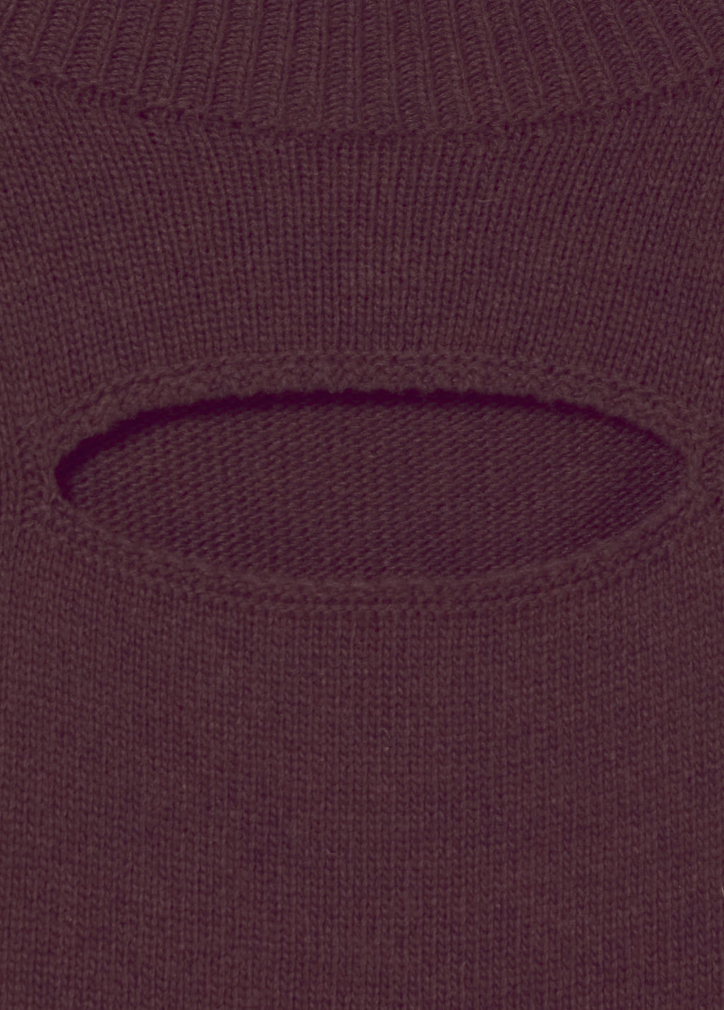 Short-sleeve cut-out sweater with perk neckline