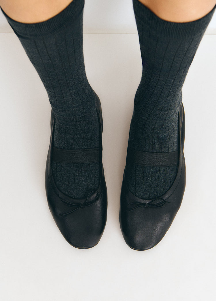 Patent leather ballet flat