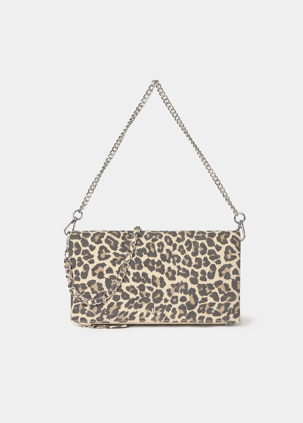 Tasche mit Klappe und Animal-Print