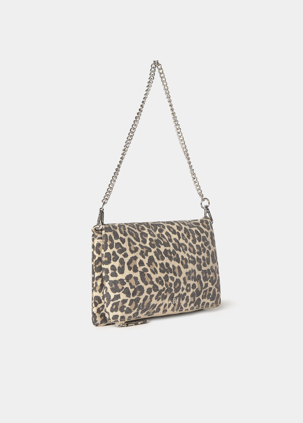 Tasche mit Klappe und Animal-Print