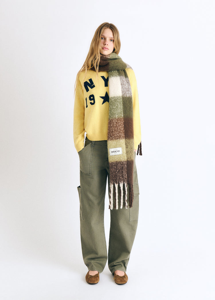 Thick printed scarf