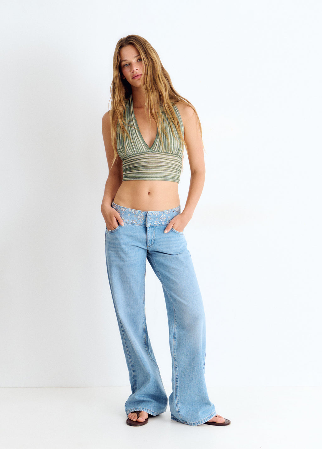 Halter knit top