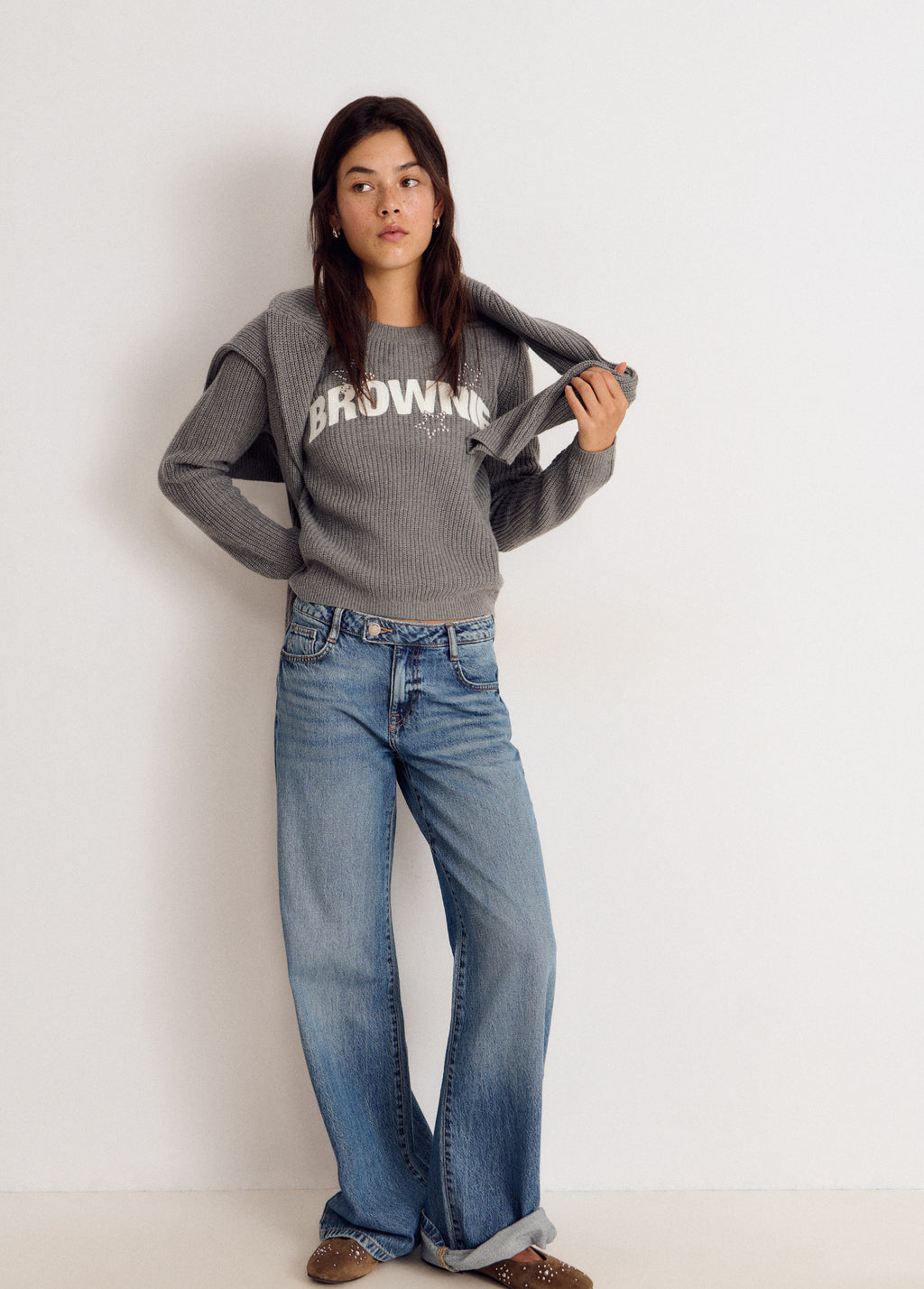 Pull Brownie étoiles