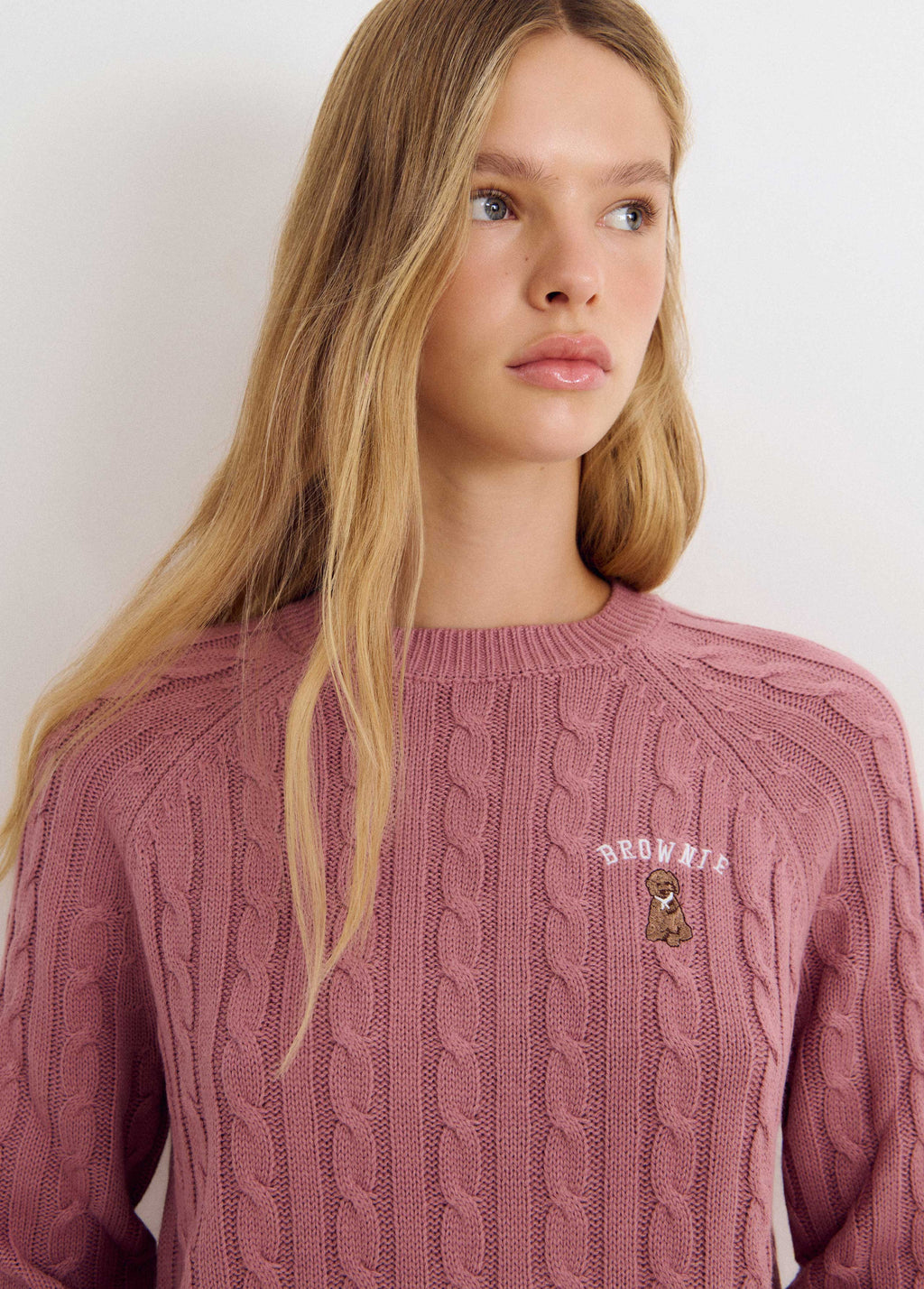 Puppy crew-neck sweater