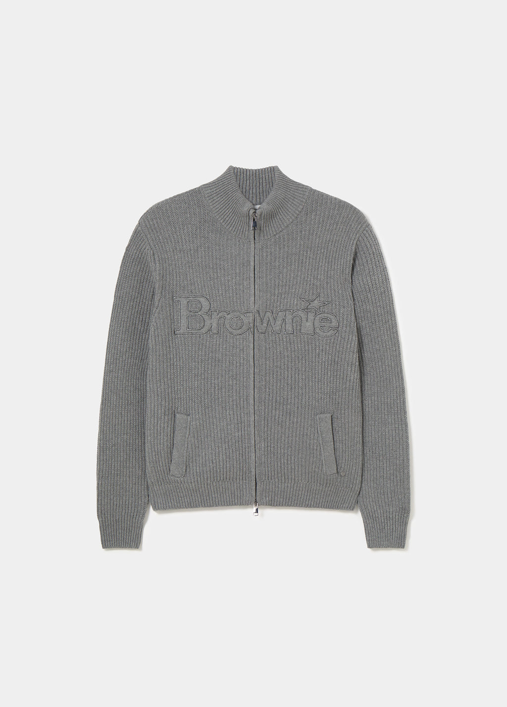Logo knit jacket