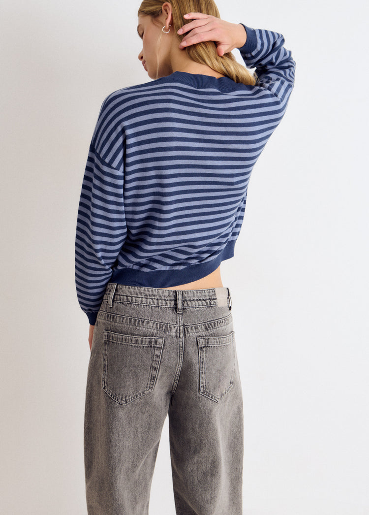 Star-striped sweater