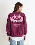 Sudadera print estrellas tachas