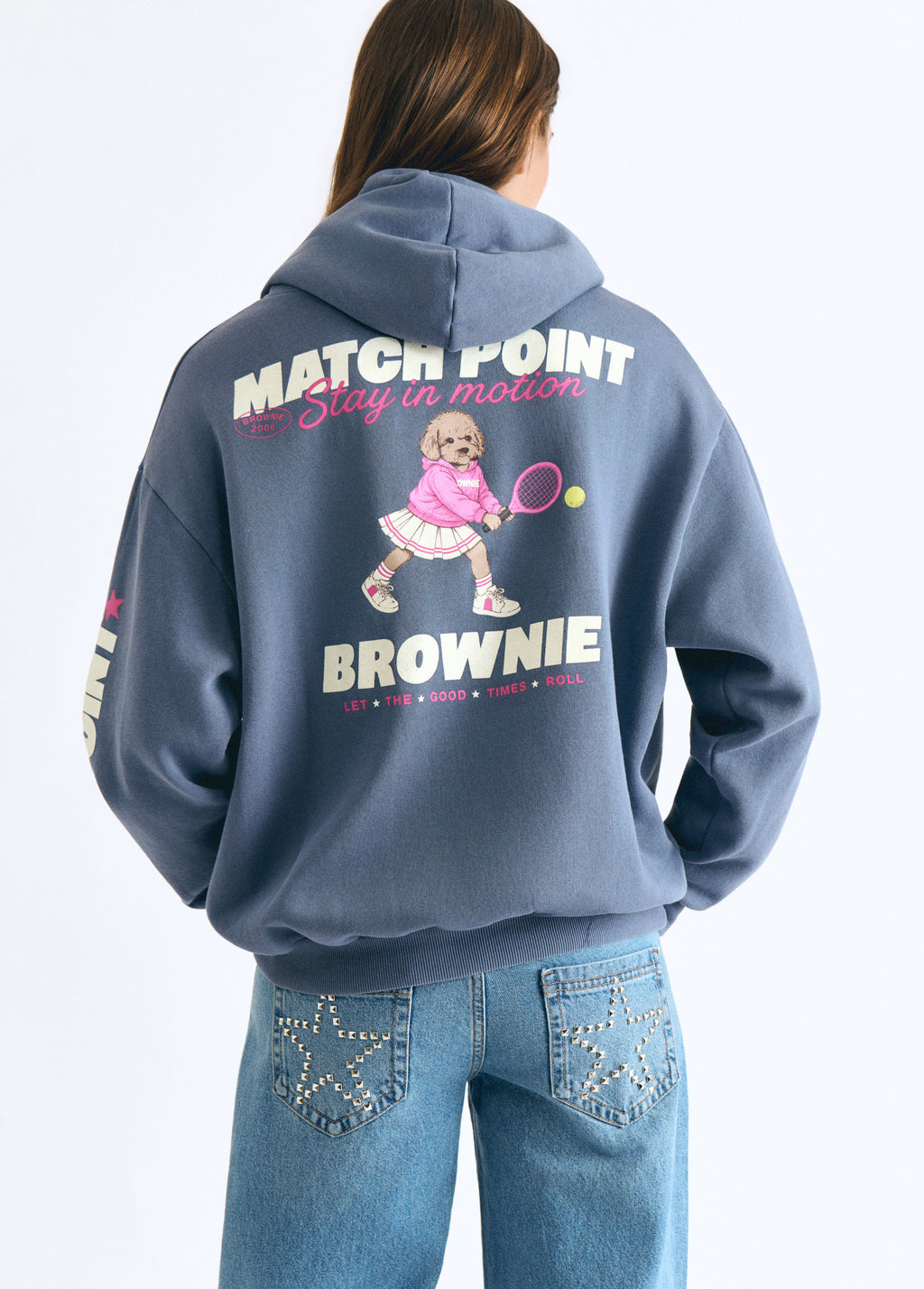 Kapuzen-Sweatshirt mit Print