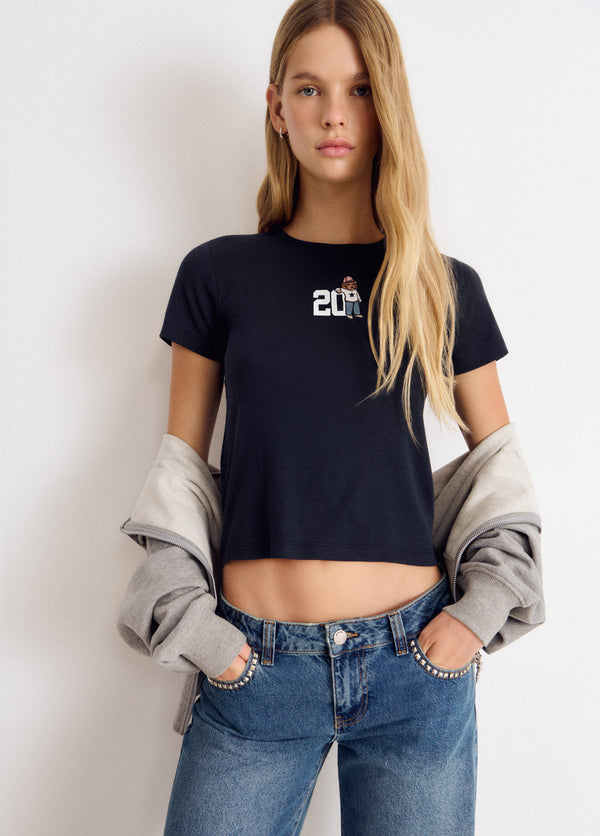 Camiseta bordado perro