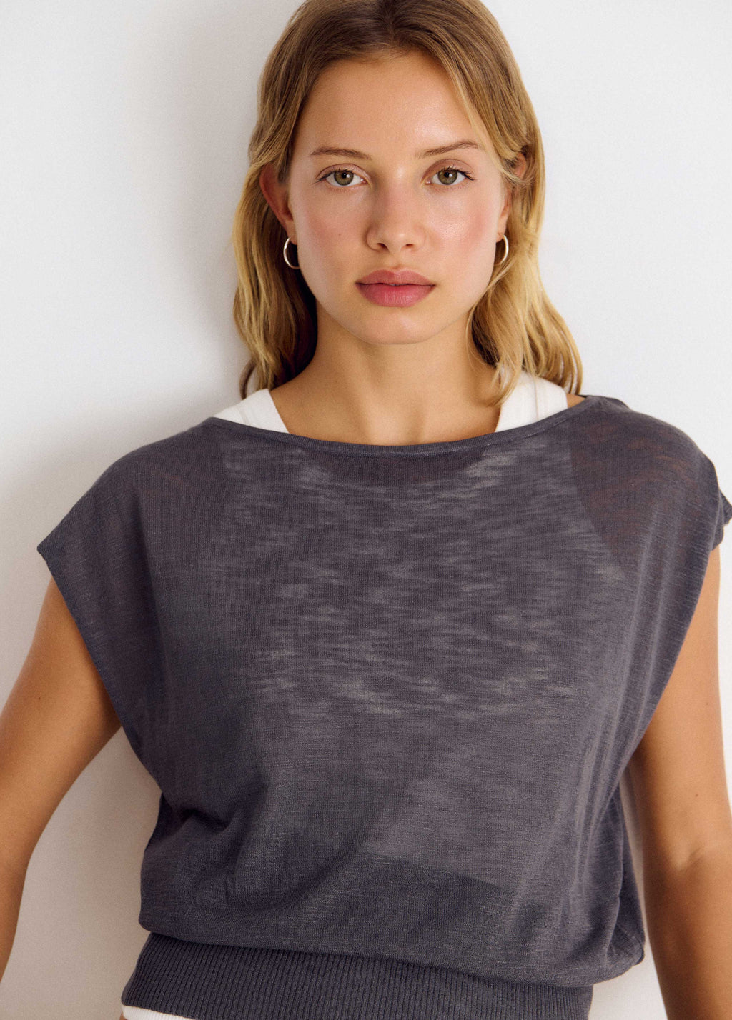Ribbed waist top