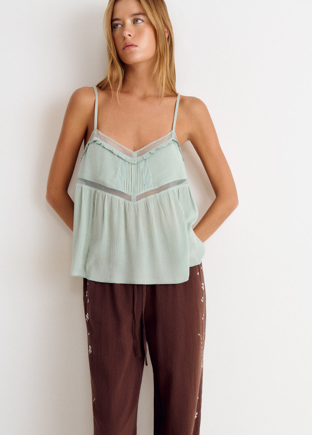 Slip strap top