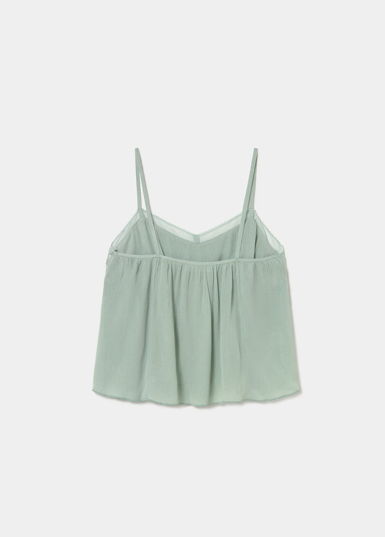 Top à bretelles style lingerie
