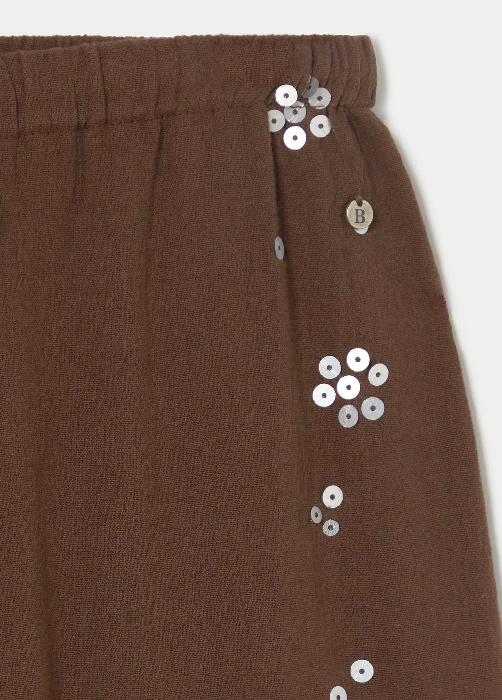 Flowy pants with side sequin detail