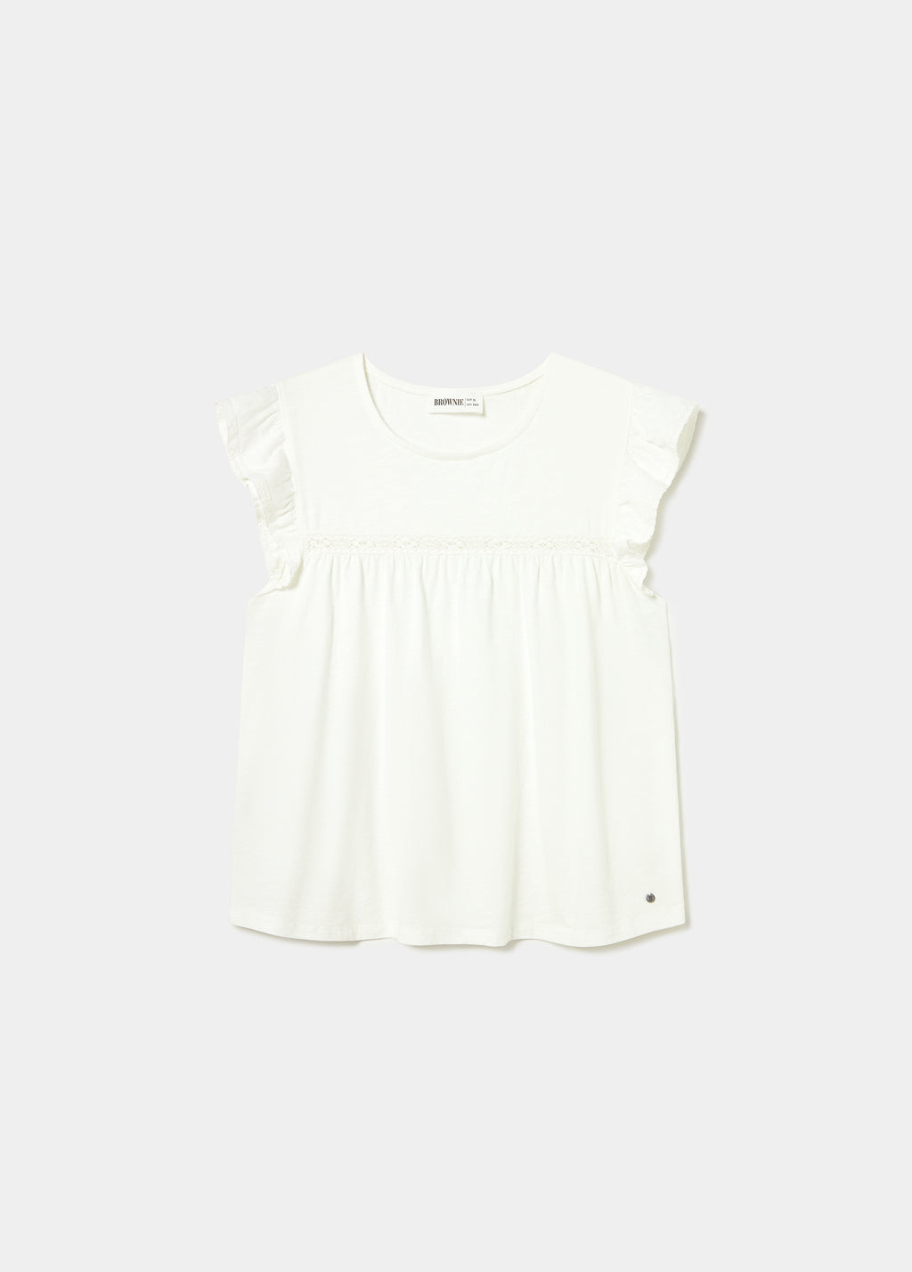 Camiseta volantes y puntilla
