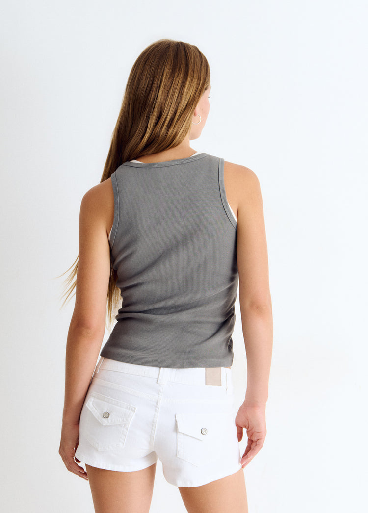 Top spalline ali paillettes