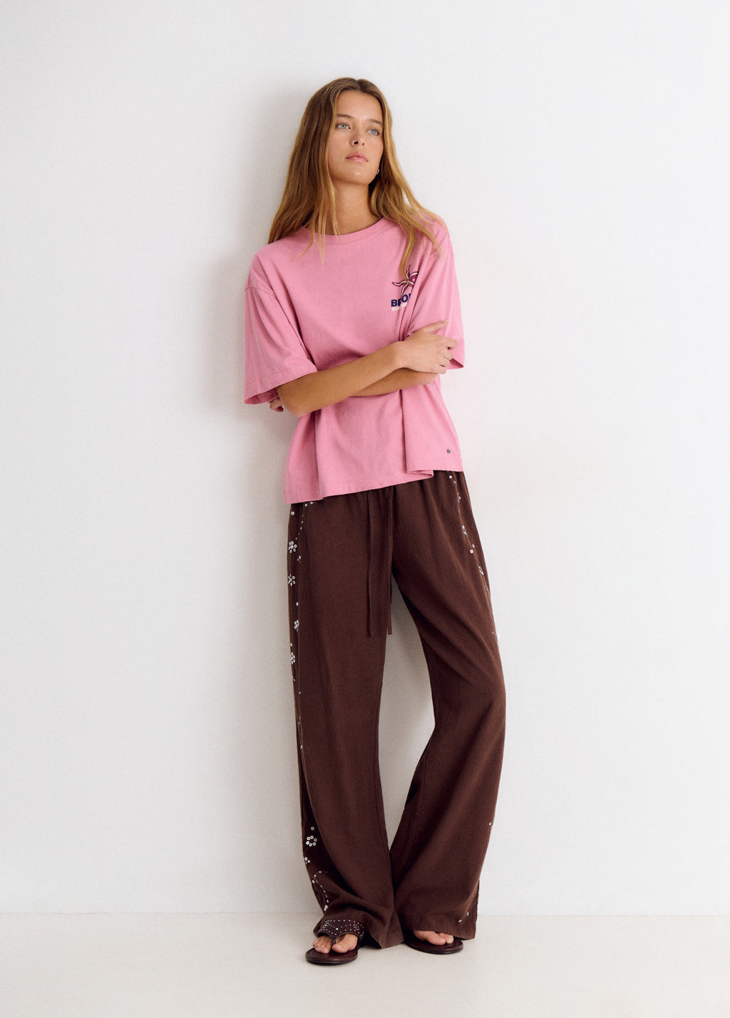T-shirt met sterrenprint