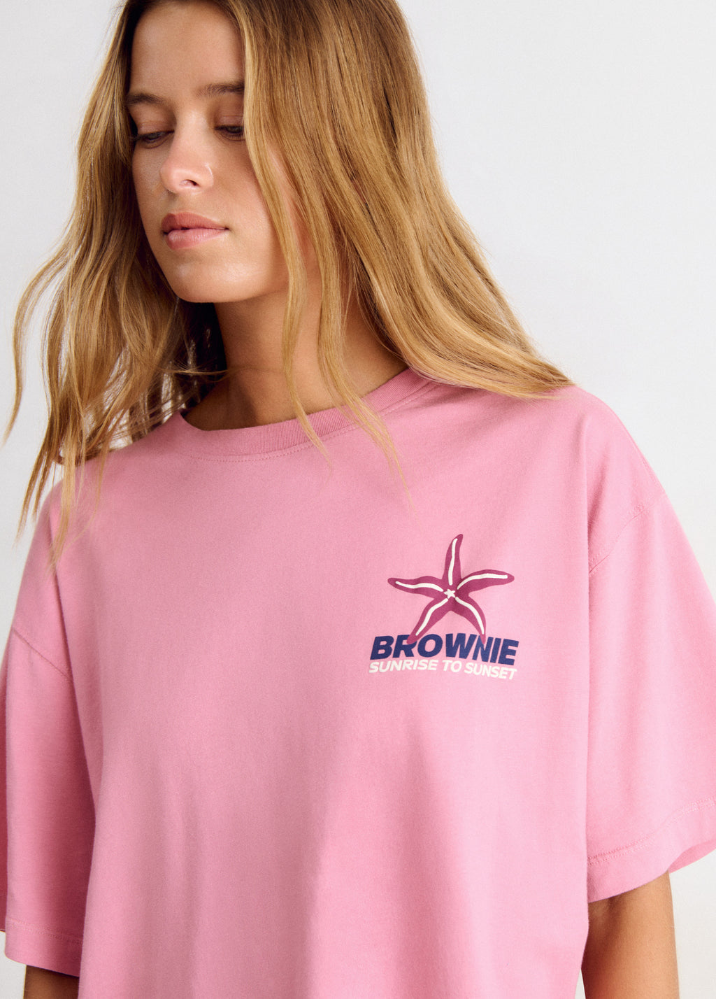 T-shirt met sterrenprint