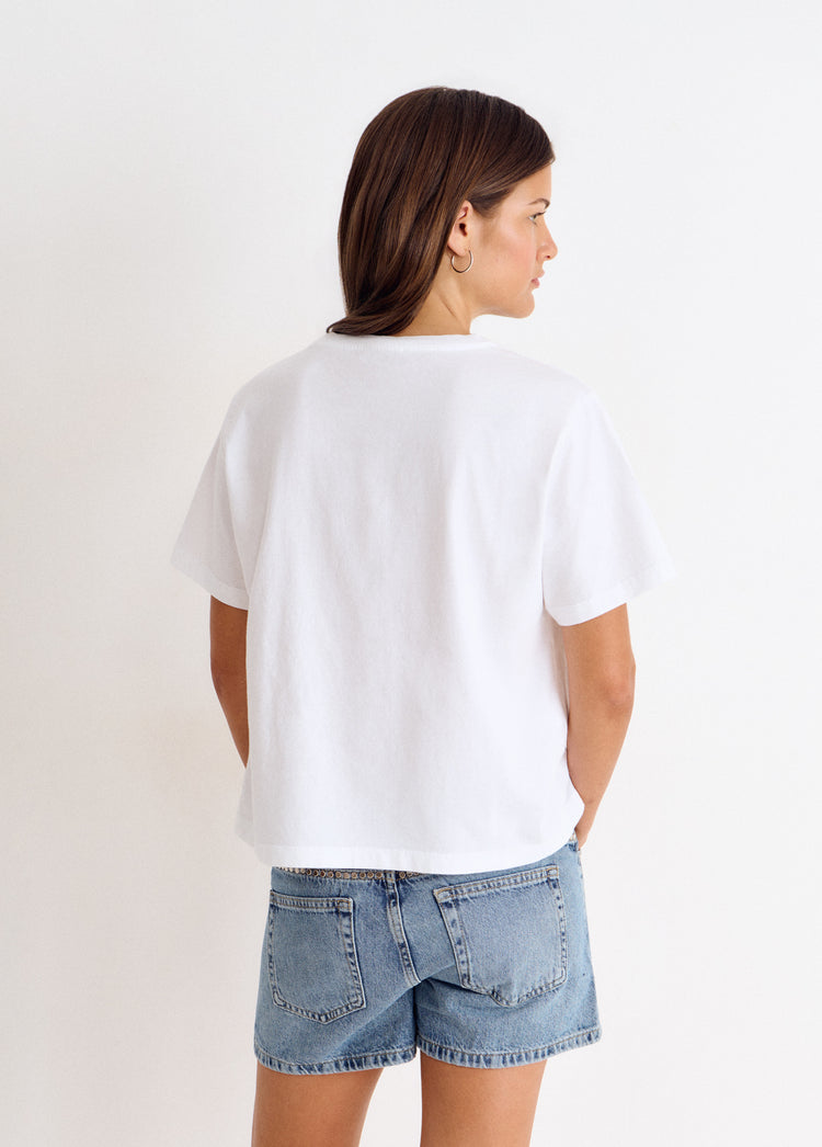 Glitter wings print t-shirt