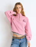 Sudadera cremallera print