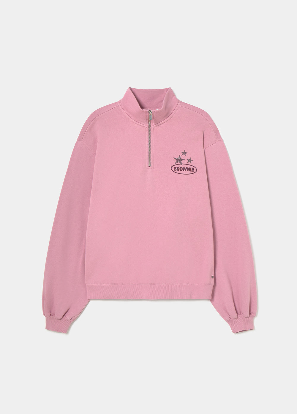 Printed zip-up sweatshirt
