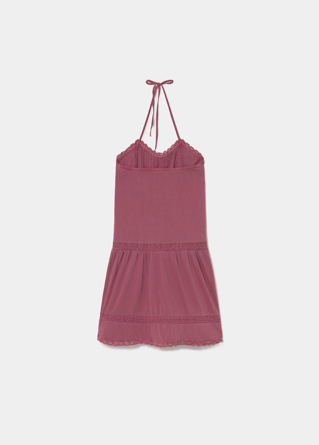 Robe plissée en dentelle
