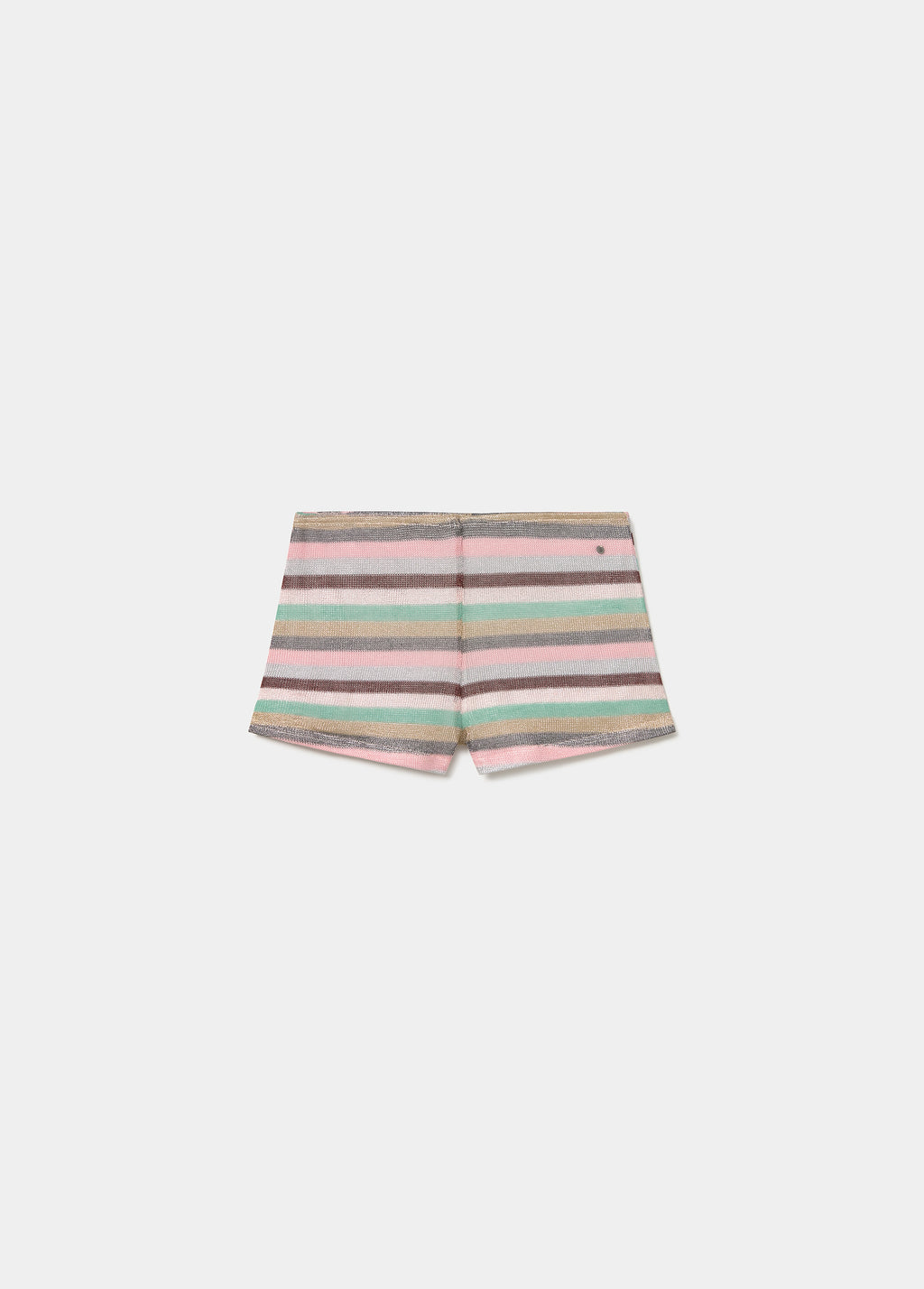 Short rayé tissé