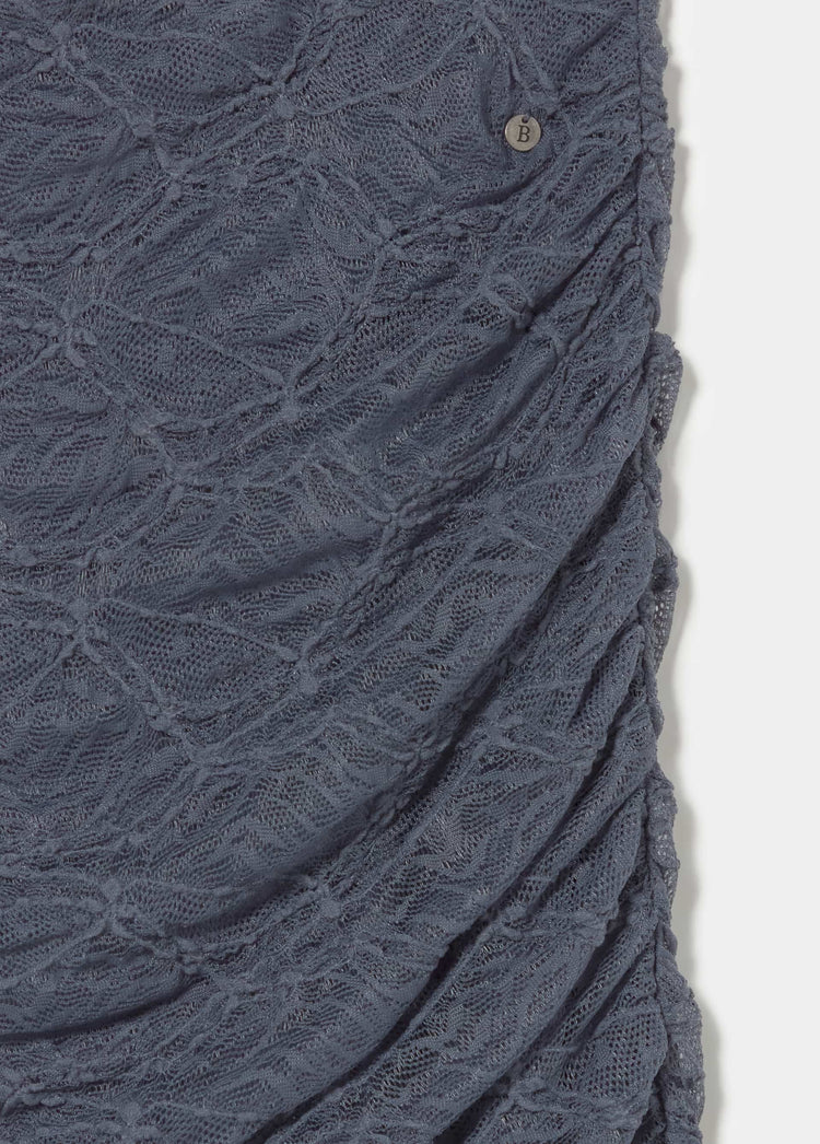 Draped lace skirt