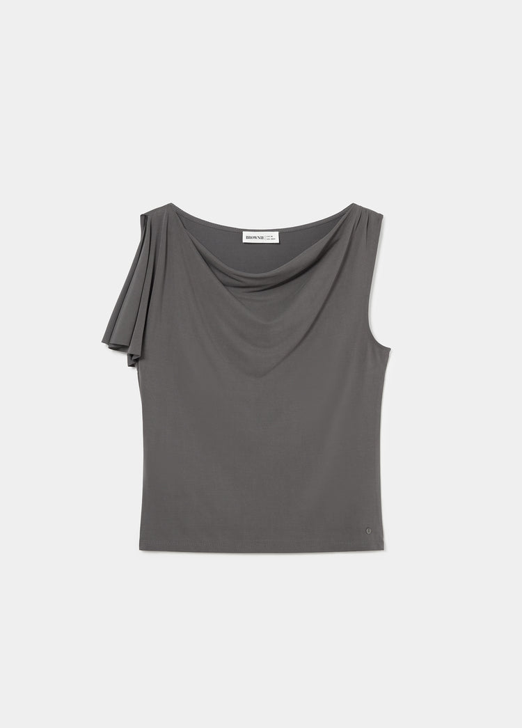 Short-sleeve cupro t-shirt