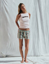 Short met streepprint