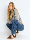 Contrast-panel sneakers