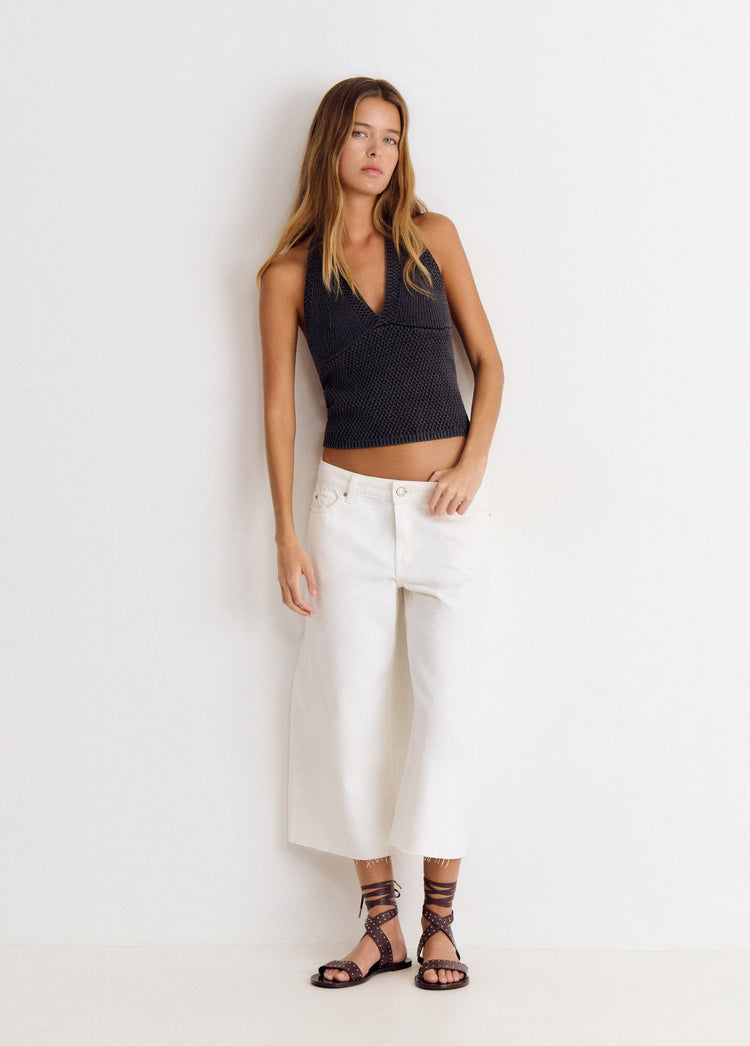 Cropped culotte Trouser