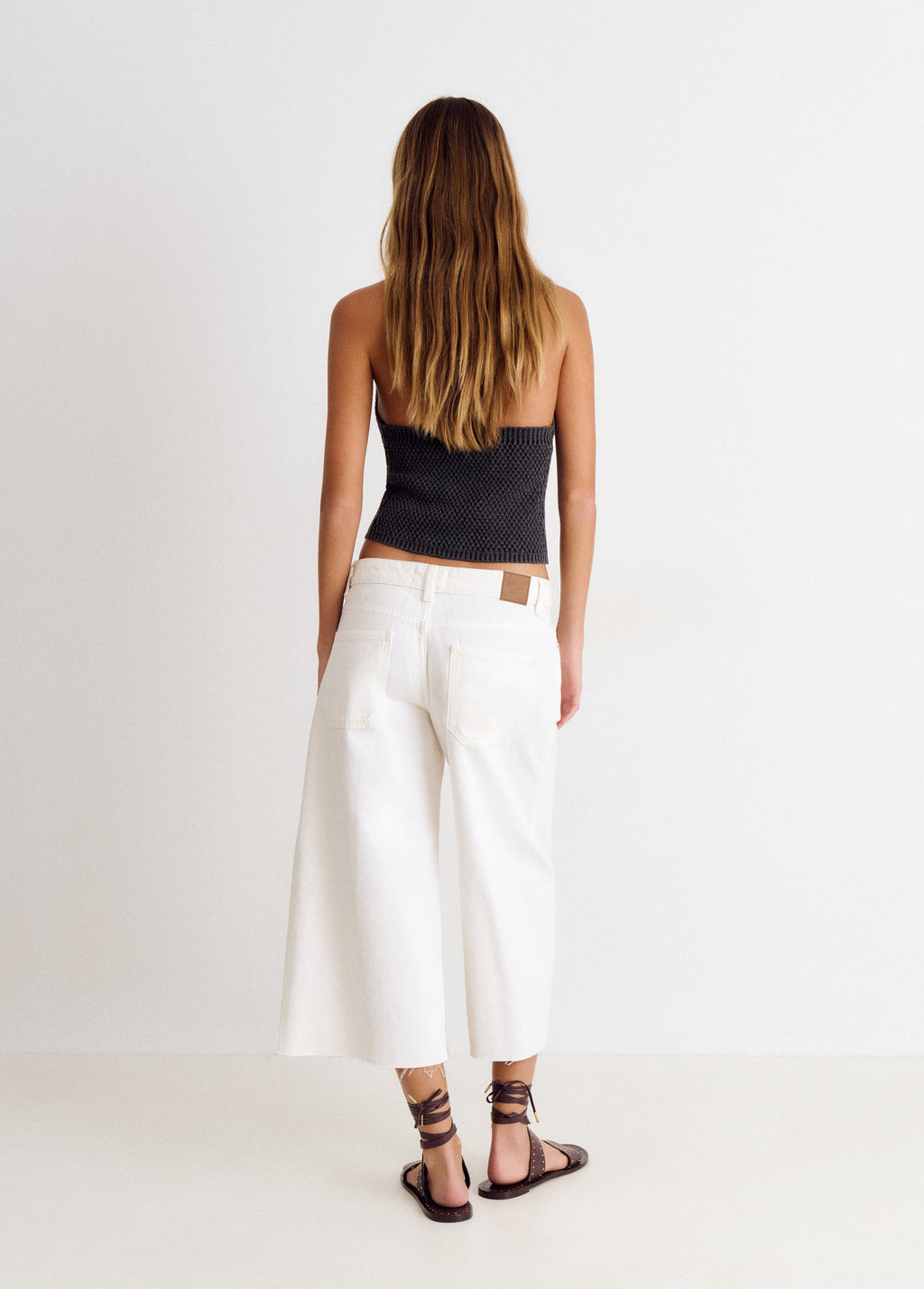 Cropped culotte Trouser