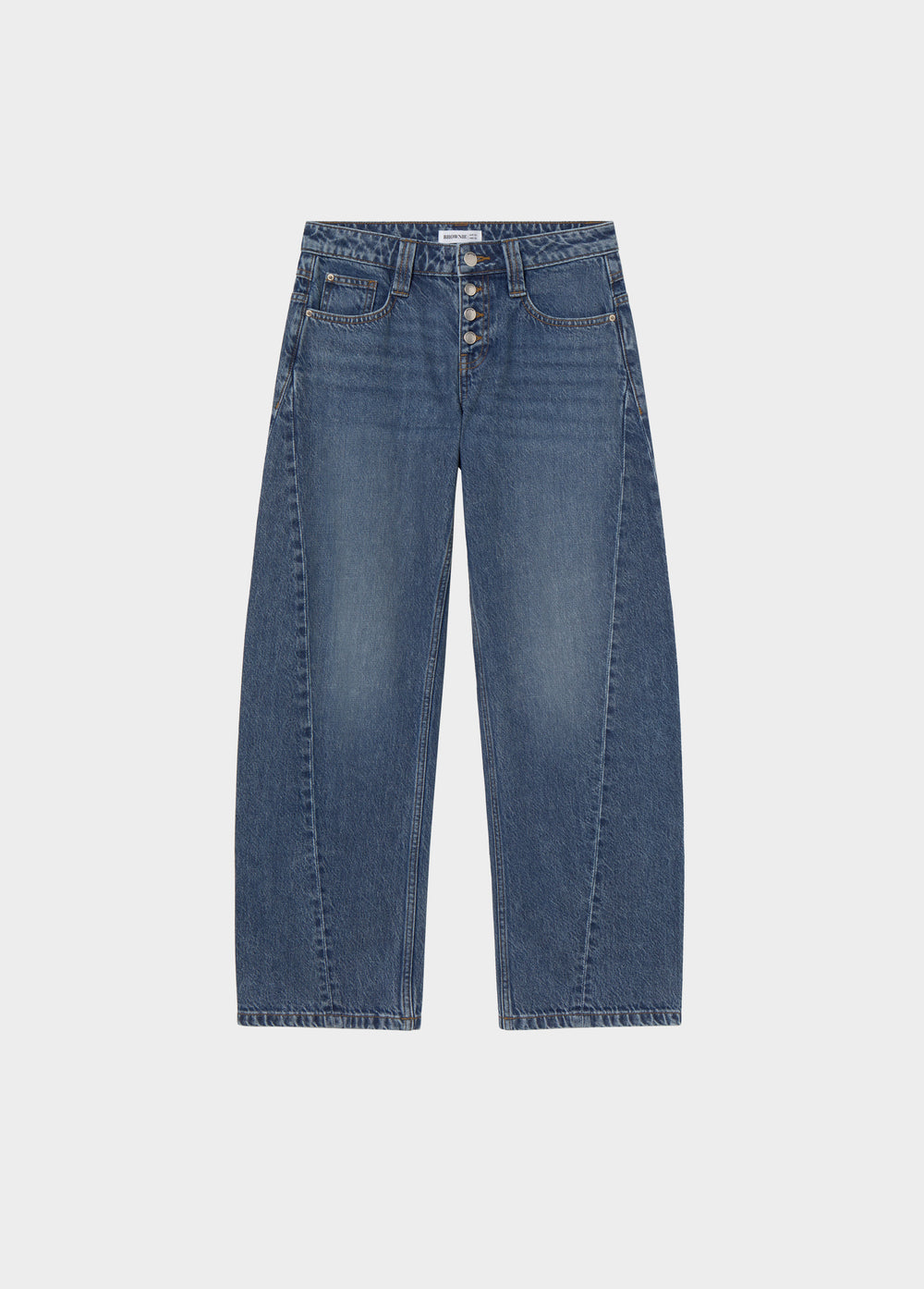 Barrel-leg trousers