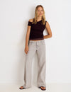 Jeans with side studs