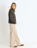 Straight-leg trousers with studs