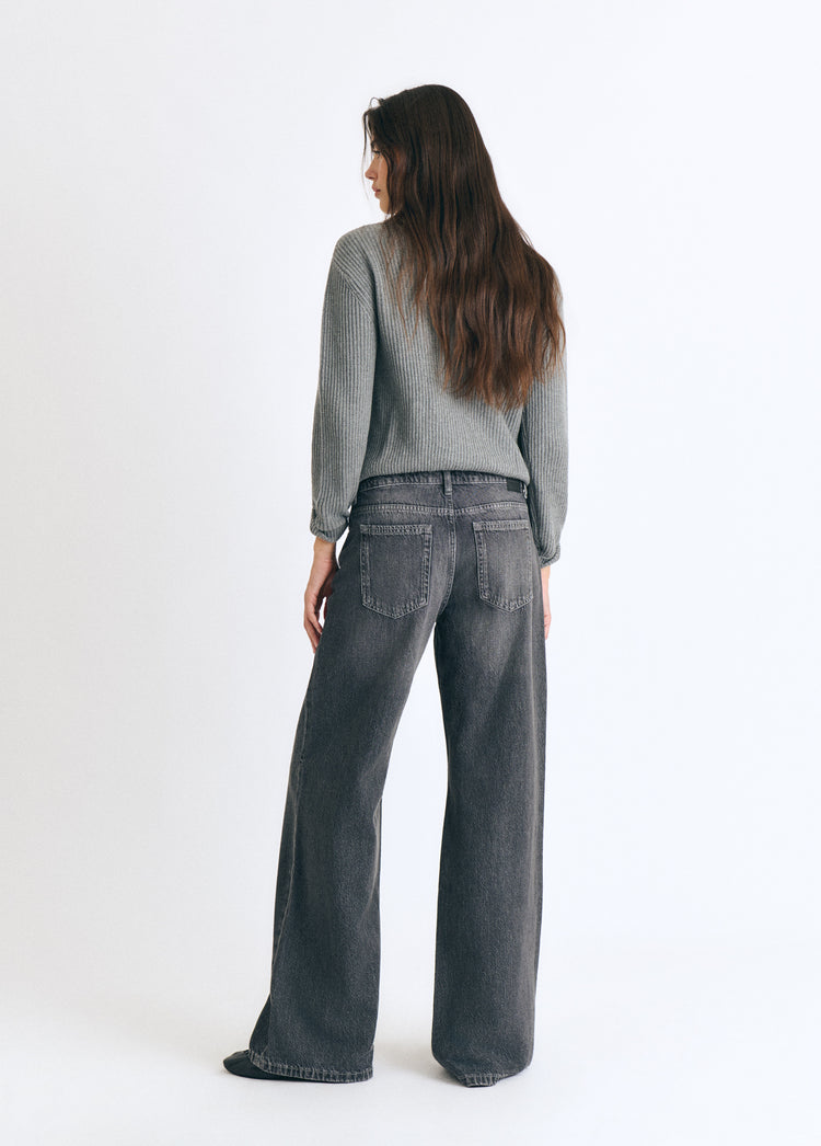 Basic-Jeans mit mittlerer Leibhöhe